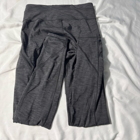 Lululemon Rain-On Train-On Tights 28” (Flawed, See Photos) Grey Size 6 - Picture 2 of 11